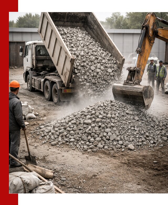 Доставка дробленого бетона в Мариинске оптом и в розницу