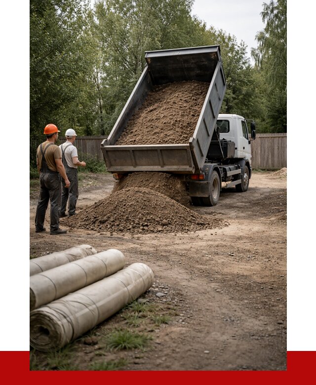 Доставка сыпучих материалов самосвалом в Мариинск от 4283 р. | ПРОНЕРУДМрн
