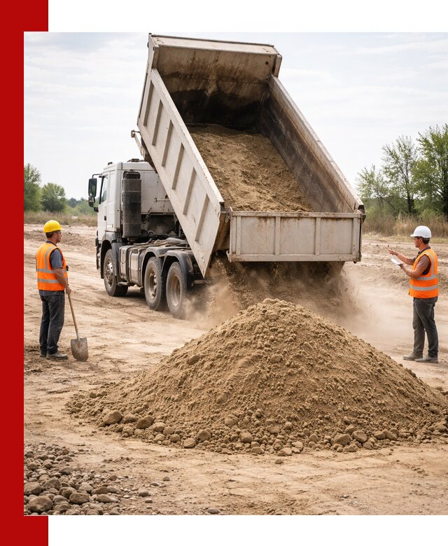 Доставка самосвалом 15 кубов в Мариинске за город и по городу