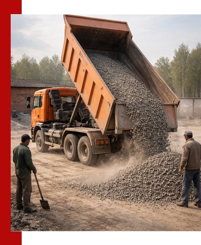 Доставка самосвалом 20 м3 в Мариинске быстро и надежно