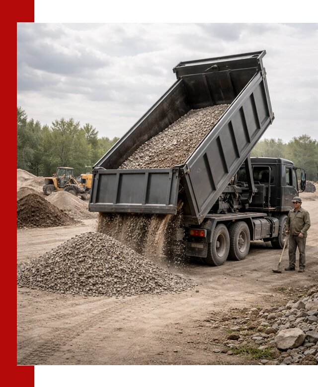 Доставка самосвалом 30 м3 по выгодным ценам в Мариинске