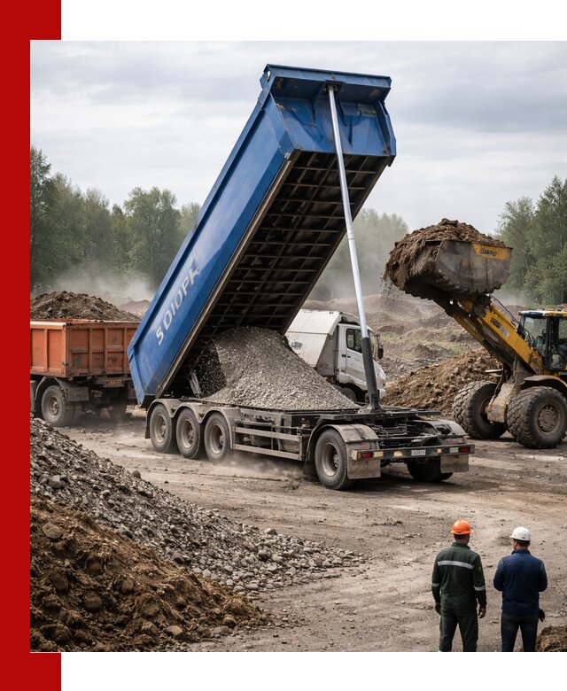 Аренда тонар 40 тонн в Мариинске с доставкой материалов