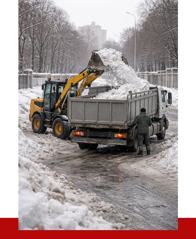 Вывоз снега с погрузкой в Мариинске от 3569 р. ПРОНЕРУДМрн