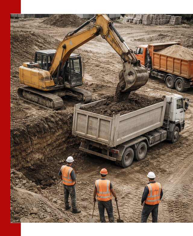 Разработка грунта для строительства и благоустройства в Мариинске