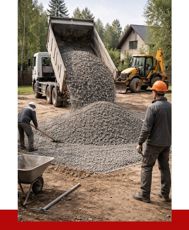 Отсыпка участка щебнем в Мариинске от 6629 р. ПРОНЕРУДМрн